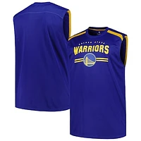 Men's Fanatics Royal Golden State Warriors Big & Tall Birdseye Muscle Tank Top