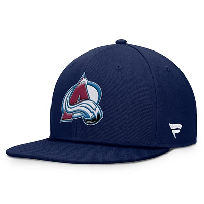 Men's Fanatics Navy Colorado Avalanche Core Primary Logo Snapback Hat