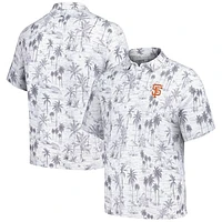 Men's Tommy Bahama Gray San Francisco Giants Sport Cabana Shores IslandZone Tri-Blend Polo