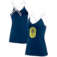 Women's Fanatics Navy Nashville SC Strappy Crossback Tank Top