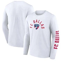 Men's Fanatics White FC Dallas Component Long Sleeve T-Shirt