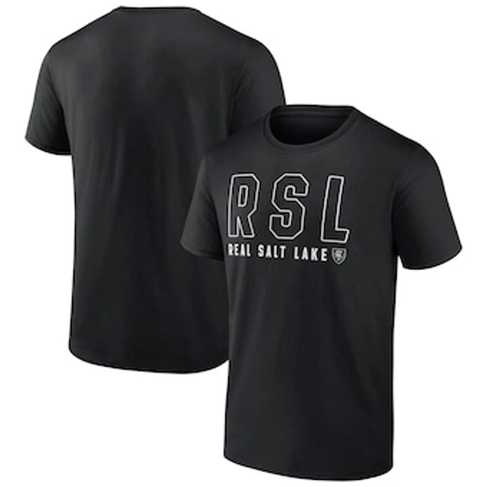 Men's Fanatics Black Real Salt Lake Fundamentals Stealth T-Shirt