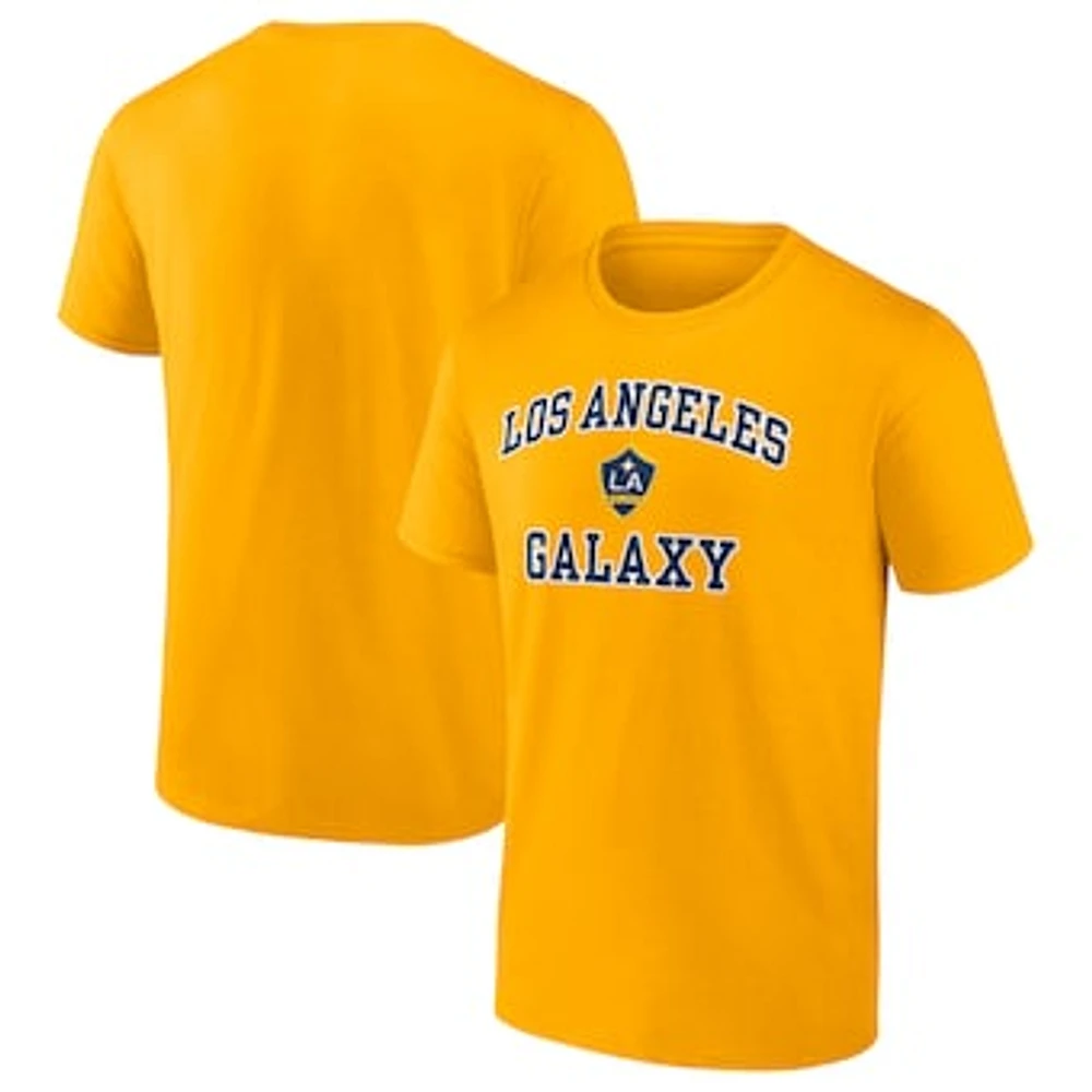 Men's Fanatics Gold LA Galaxy Heart & Soul T-Shirt