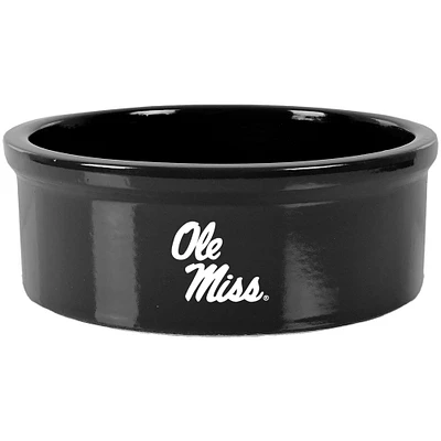 Black Ole Miss Rebels 7" Pet Bowl