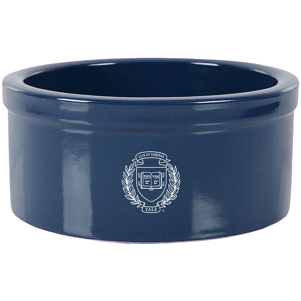 Navy Yale Bulldogs 5" Pet Bowl