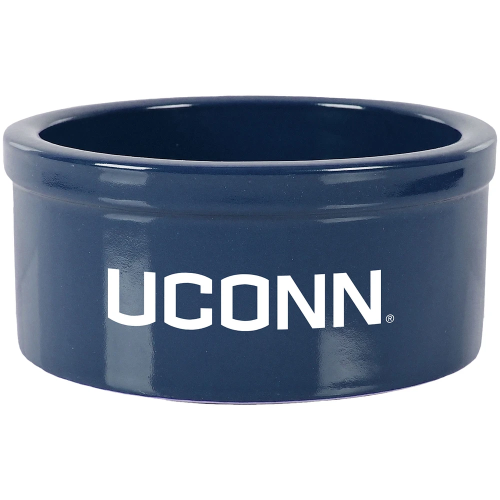 Navy UConn Huskies 5" Pet Bowl