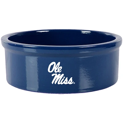 Navy Ole Miss Rebels 7" Pet Bowl