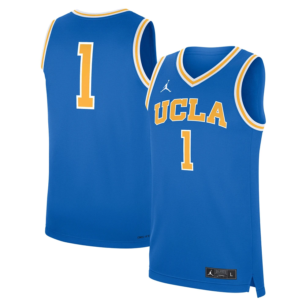 Men's Jordan Brand Blue UCLA Bruins Road Replica Basketball Jersey