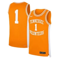 Men's Nike #1 Tennessee Orange Volunteers Road Replica Jersey