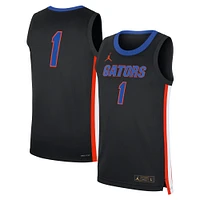 Men's Jordan Brand #1 Black Florida Gators Alternate Replica Jersey