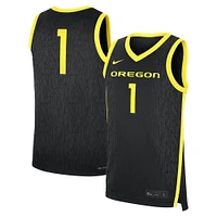 Men's Nike #1 Black Oregon Ducks Alternate Replica Jersey