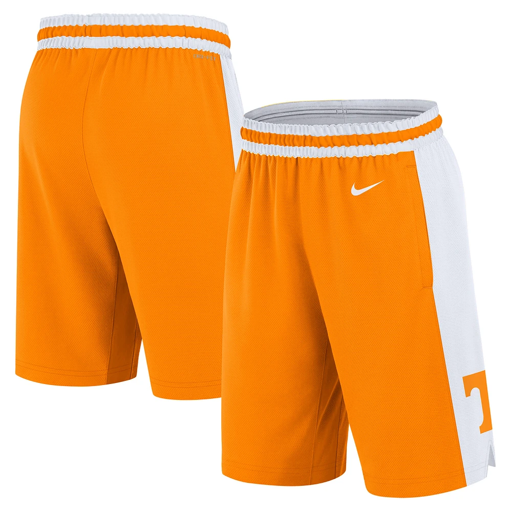 Men's Nike Tennessee Orange Volunteers Road Replica Performance Basketball Shorts