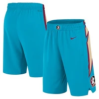 Men's Nike Turquoise Florida State Seminoles Alternate Replica Performance Basketball Shorts