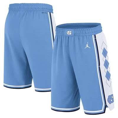 Men's Jordan Brand Carolina Blue North Tar Heels Road Replica Performance Basketball Shorts