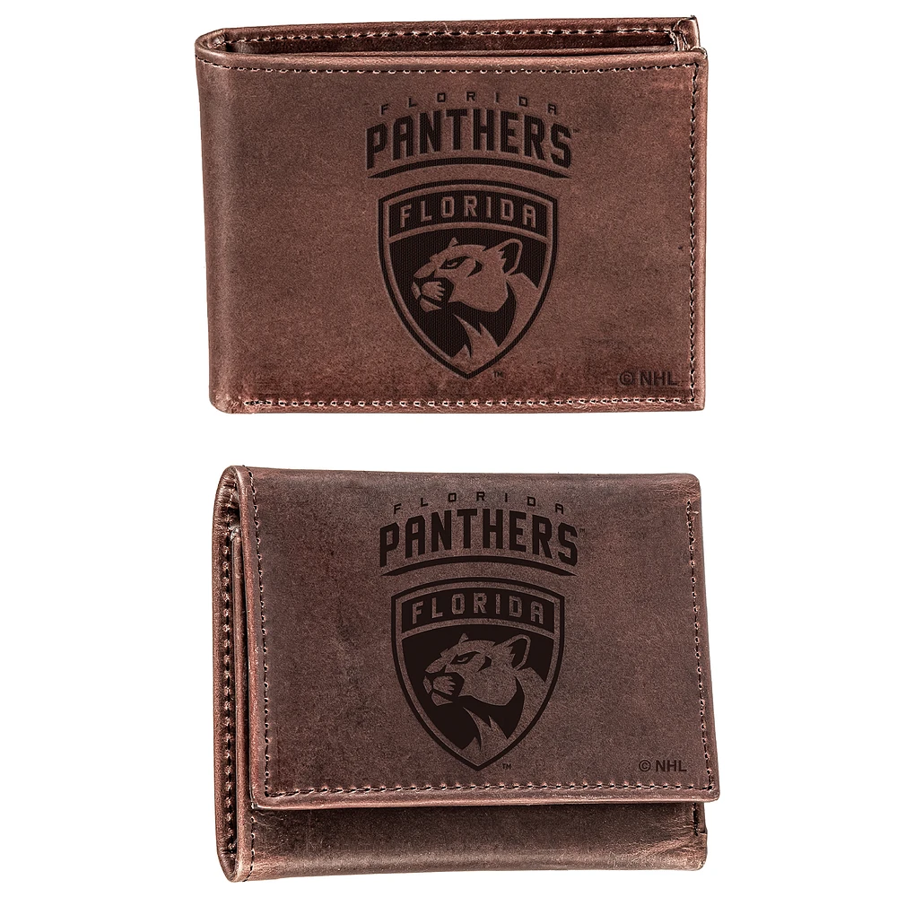 Florida Panthers Bifold & Trifold Wallet Two-Piece Set