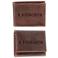 Miami Hurricanes Bifold & Trifold Wallet Two-Piece Set