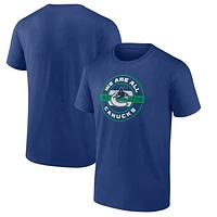 Men's Fanatics Blue Vancouver Canucks Local T-Shirt