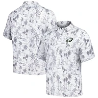 Men's Tommy Bahama Gray Philadelphia Eagles Cabana Shores IslandZone Tri-Blend Polo