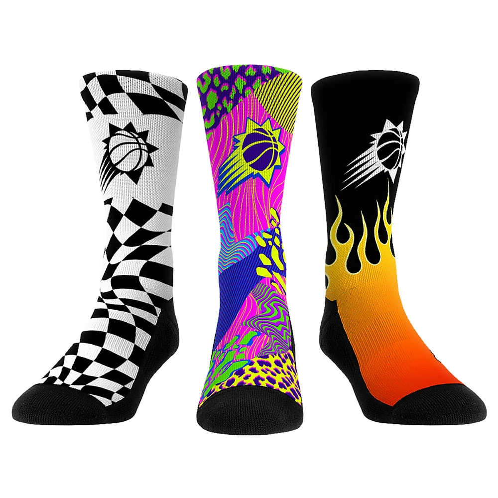 Unisex Rock Em Socks Phoenix Suns Team Vibes Three-Pack Crew Set