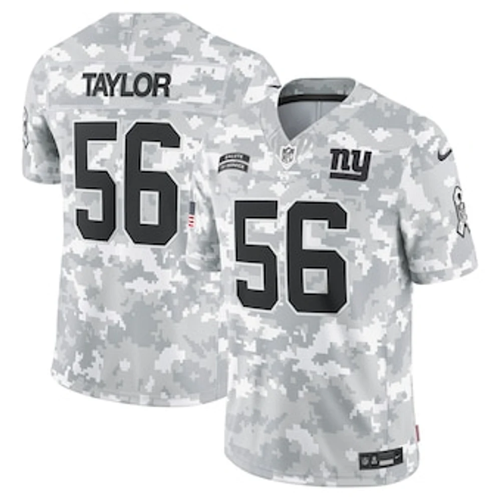 Men's Nike Lawrence Taylor Arctic Camo New York Giants 2024 Salute to Service Retired Player Limited Jersey