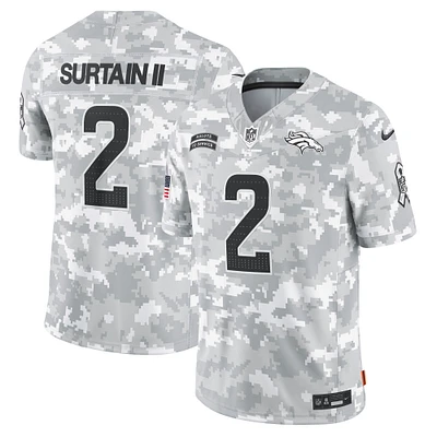 Men's Nike Patrick Surtain II Arctic Camo Denver Broncos 2024 Salute to Service Limited Jersey