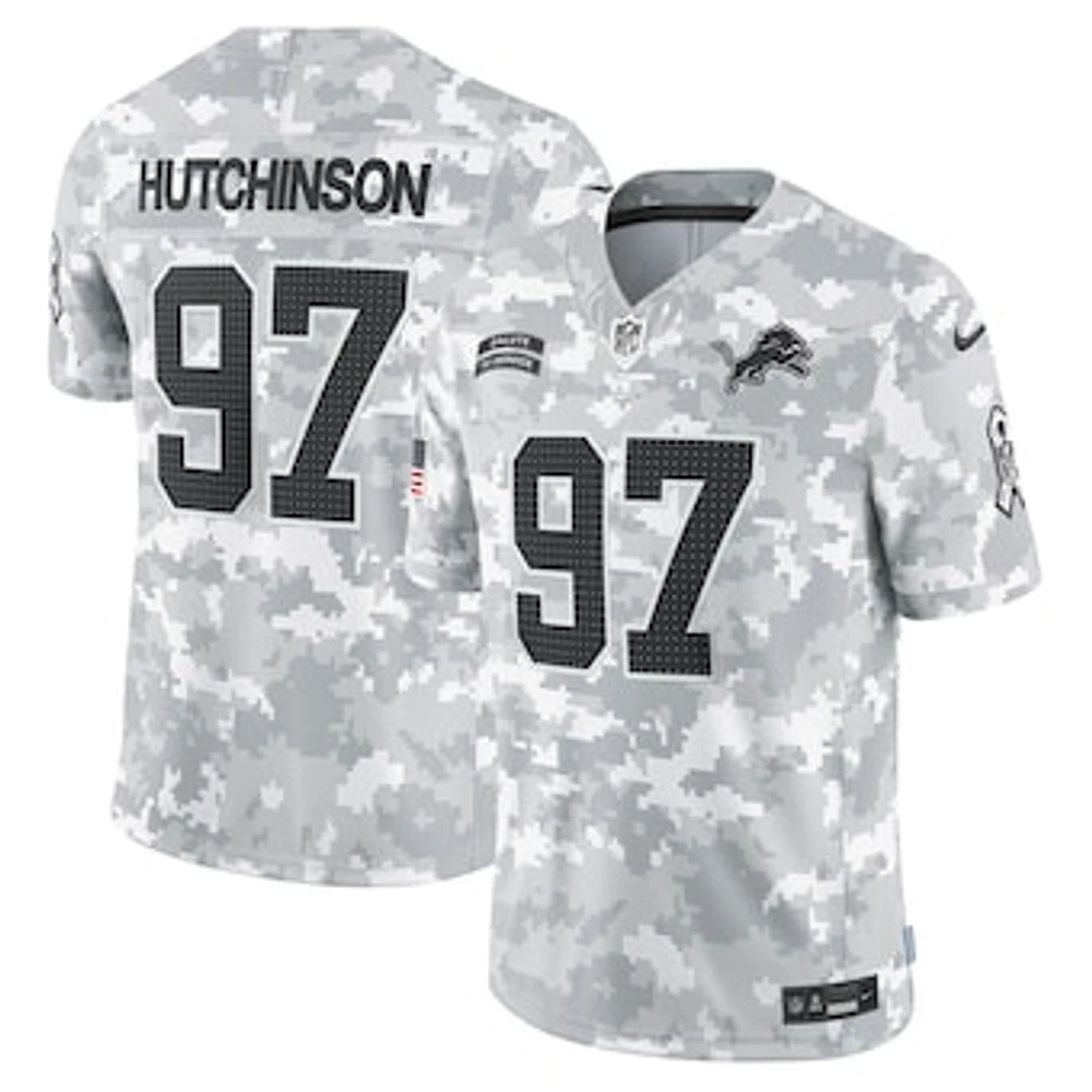 Men's Nike Aidan Hutchinson Arctic Camo Detroit Lions 2024 Salute to Service Limited Jersey