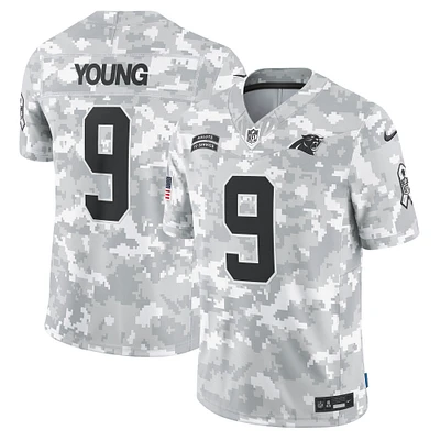 Men's Nike Bryce Young Arctic Camo Carolina Panthers 2024 Salute to Service Limited Jersey