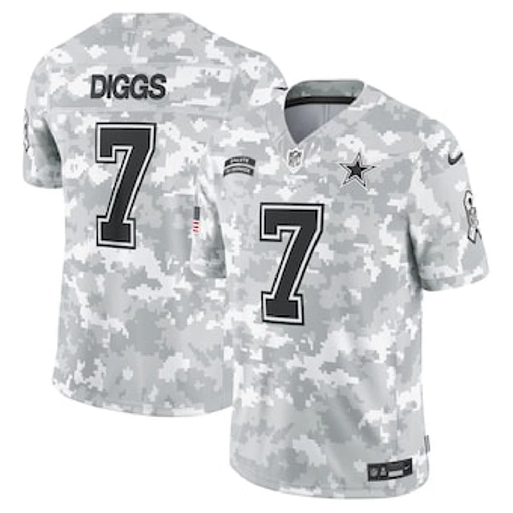 Men's Nike Trevon Diggs Arctic Camo Dallas Cowboys 2024 Salute to Service Limited Jersey