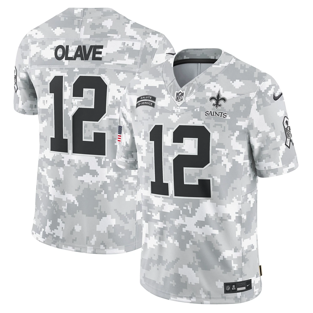 Men's Nike Chris Olave Arctic Camo New Orleans Saints 2024 Salute to Service Limited Jersey