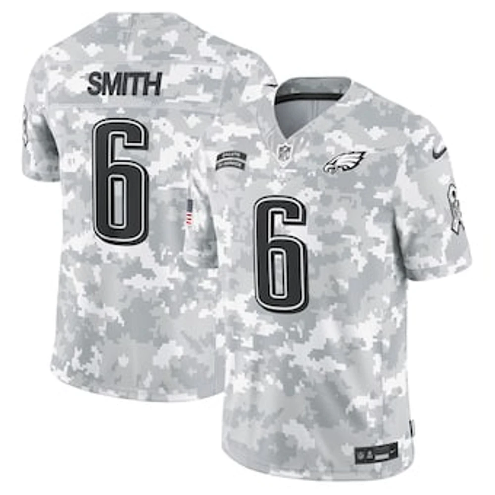 Men's Nike DeVonta Smith Arctic Camo Philadelphia Eagles 2024 Salute to Service Limited Jersey