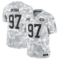 Men's Nike Nick Bosa Arctic Camo San Francisco 49ers 2024 Salute to Service Limited Jersey