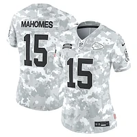 Women's Nike Patrick Mahomes Arctic Camo Kansas City Chiefs 2024 Salute to Service Limited Jersey