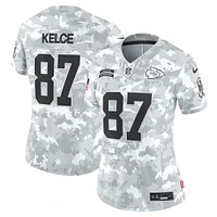 Women's Nike Travis Kelce Arctic Camo Kansas City Chiefs 2024 Salute to Service Limited Jersey