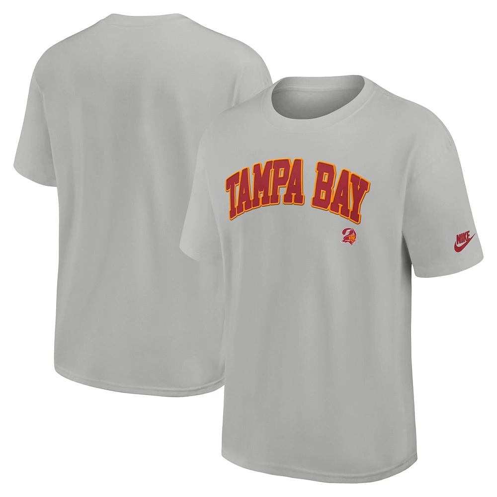 Men's Nike  Silver Tampa Bay Buccaneers Rewind Max90 Statement T-Shirt