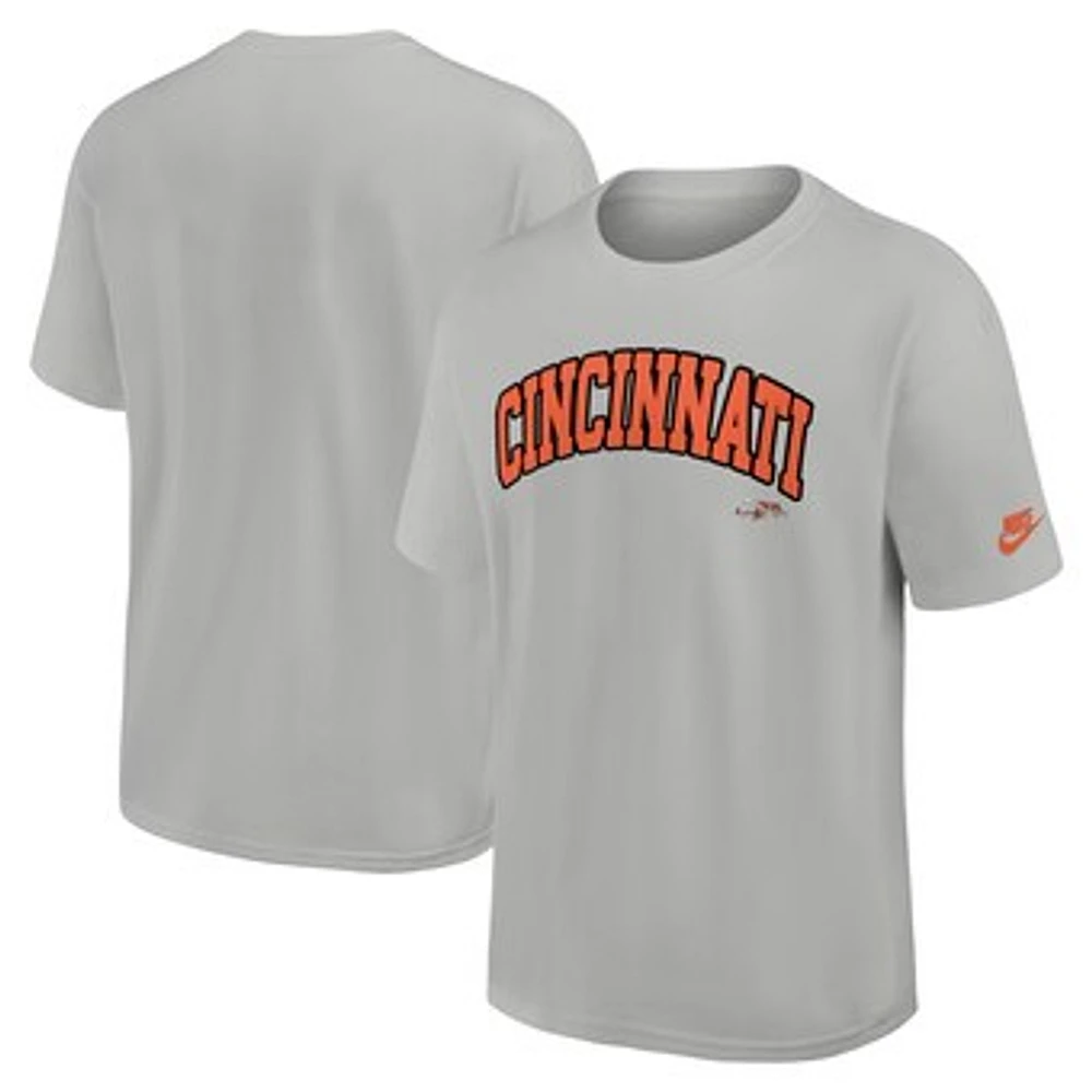 Men's Nike  Silver Cincinnati Bengals Rewind Max90 Statement T-Shirt