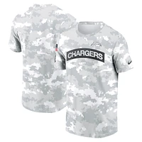 Men's Nike Arctic Camo Los Angeles Chargers 2024 Salute To Service Performance T-Shirt