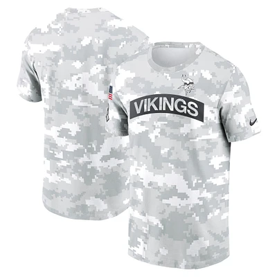 Men's Nike Arctic Camo Minnesota Vikings 2024 Salute To Service Performance T-Shirt