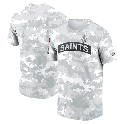 Men's Nike Arctic Camo New Orleans Saints 2024 Salute To Service Performance T-Shirt