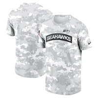 Men's Nike Arctic Camo Seattle Seahawks 2024 Salute To Service Performance T-Shirt