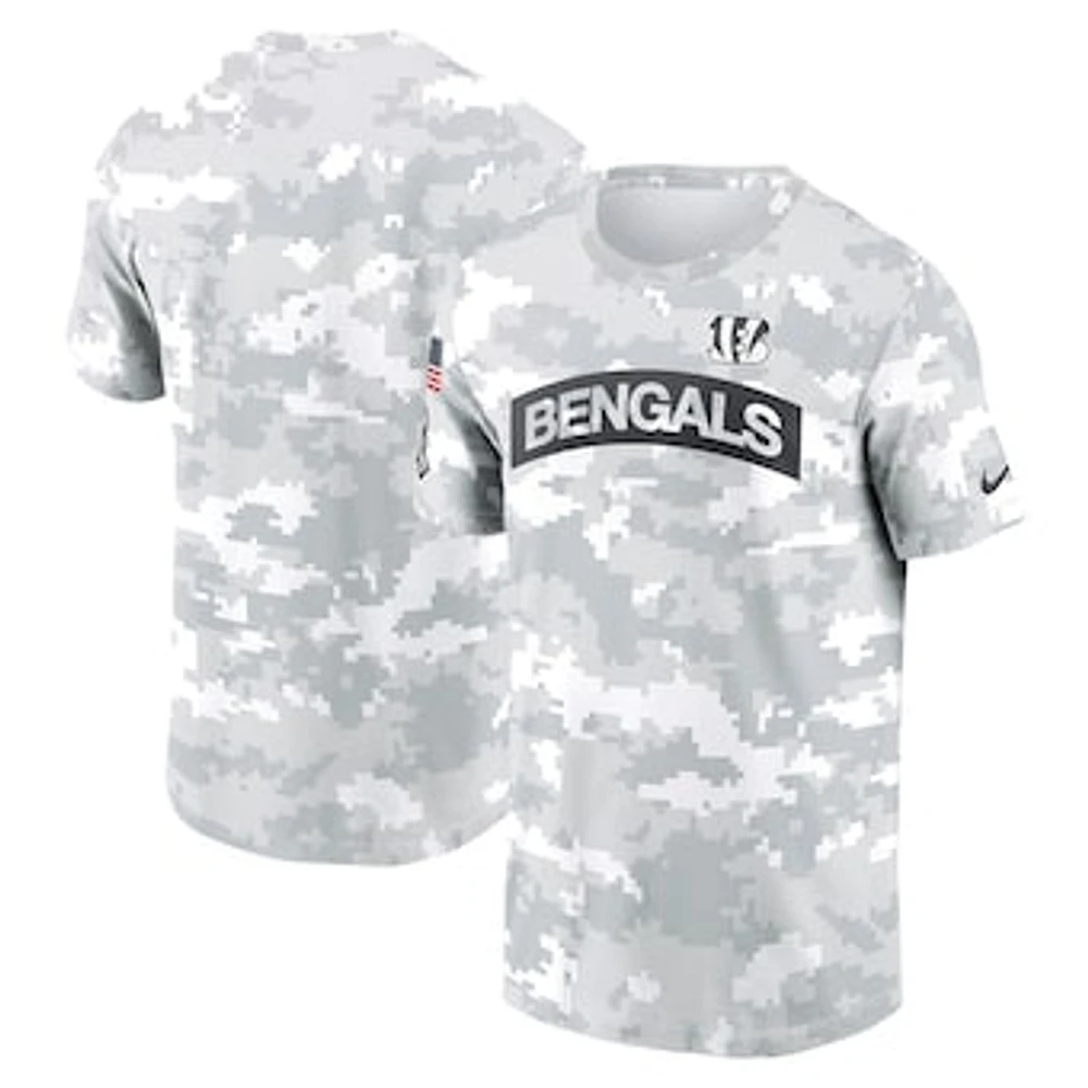 Men's Nike Arctic Camo Cincinnati Bengals 2024 Salute To Service Performance T-Shirt