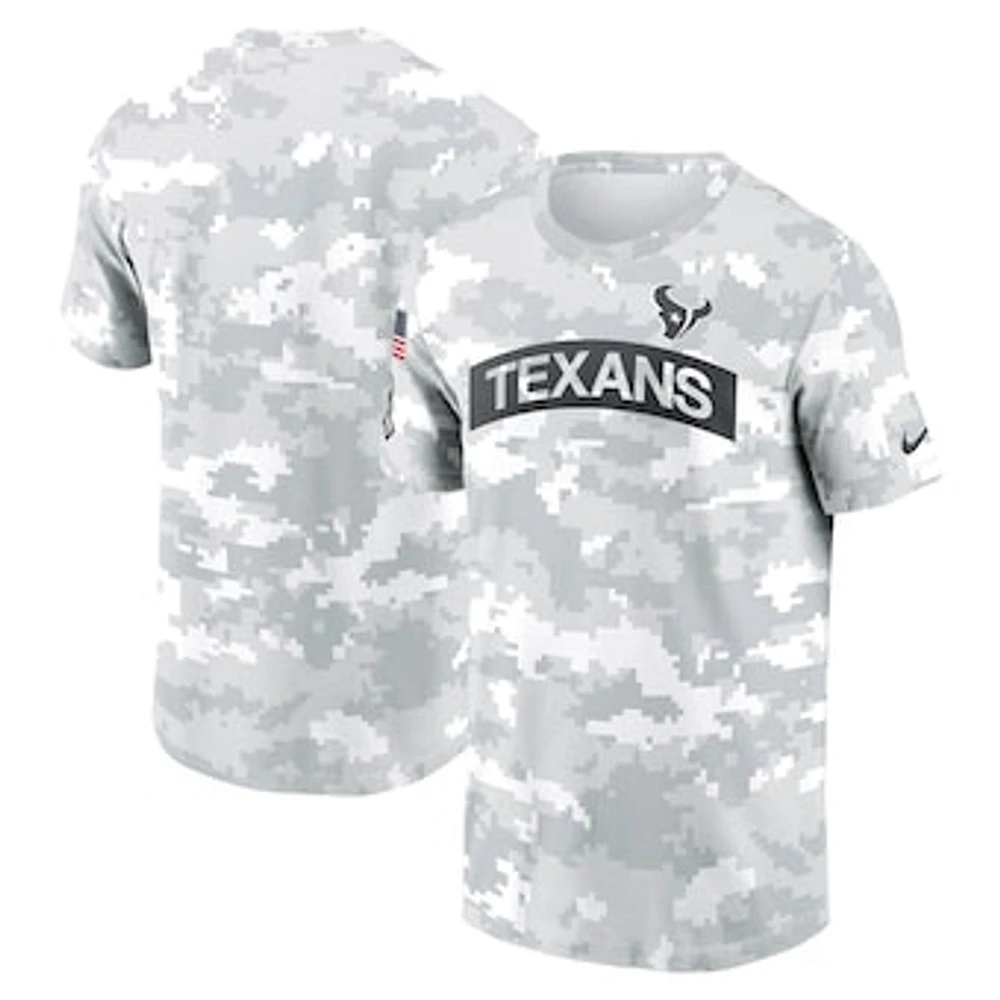 Men's Nike Arctic Camo Houston Texans 2024 Salute To Service Performance T-Shirt