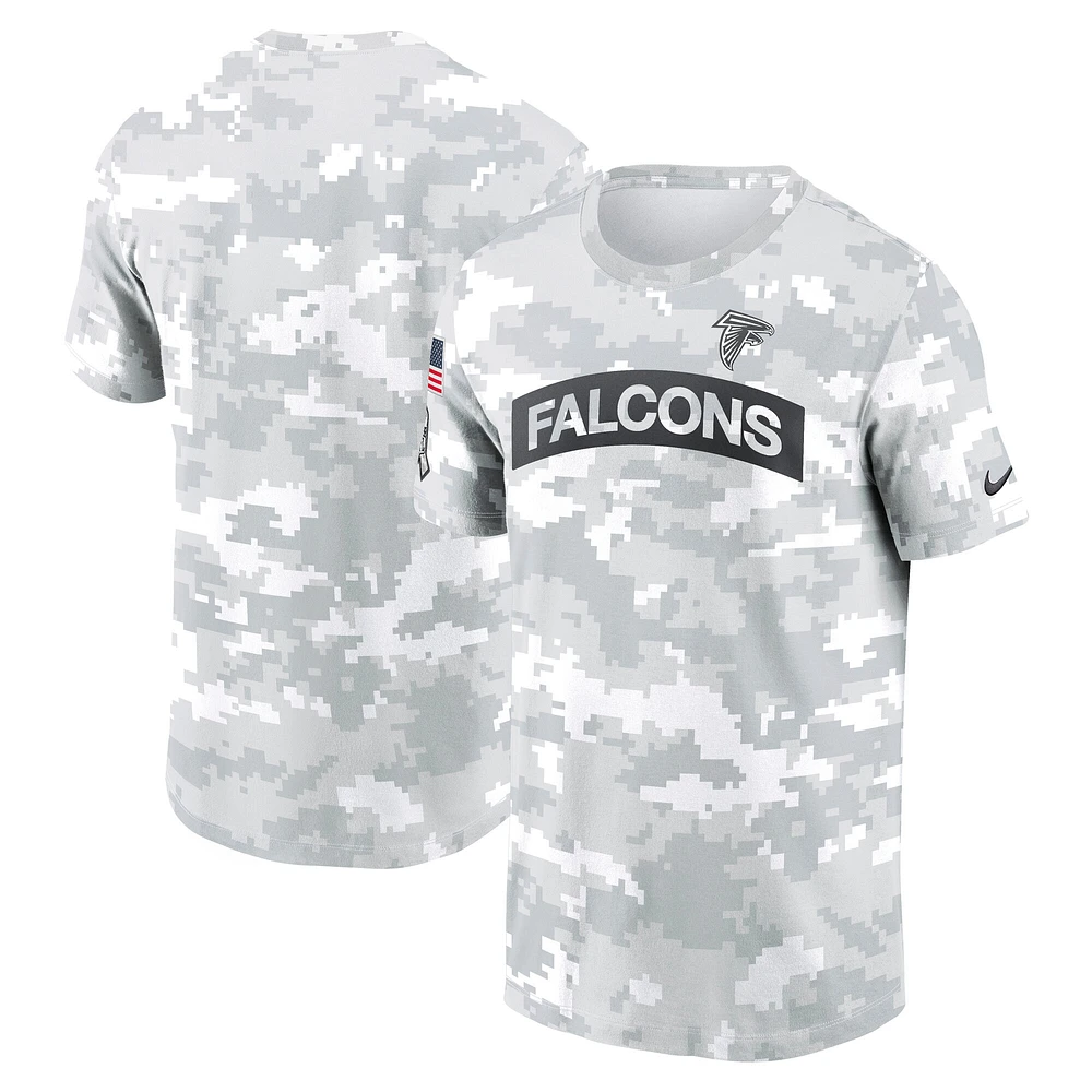 Men's Nike Arctic Camo Atlanta Falcons 2024 Salute To Service Performance T-Shirt