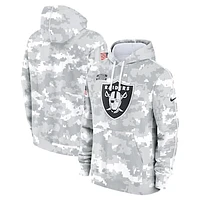 Men's Nike Arctic Camo Las Vegas Raiders 2024 Salute to Service Club Fleece Pullover Hoodie