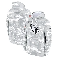 Men's Nike Arctic Camo Arizona Cardinals 2024 Salute to Service Club Fleece Pullover Hoodie