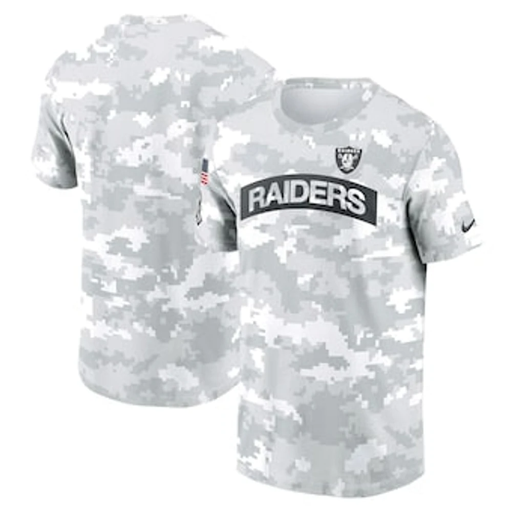 Men's Nike White Las Vegas Raiders 2024 Salute To Service Big & Tall Performance T-Shirt