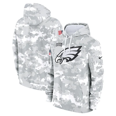 Men's Nike Arctic Camo Philadelphia Eagles 2024 Salute To Service Big & Tall Club Fleece Pullover Hoodie