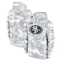 Men's Nike Arctic Camo San Francisco 49ers 2024 Salute To Service Big & Tall Club Fleece Pullover Hoodie