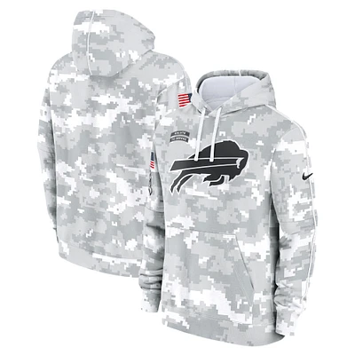 Men's Nike Arctic Camo Buffalo Bills 2024 Salute To Service Big & Tall Club Fleece Pullover Hoodie