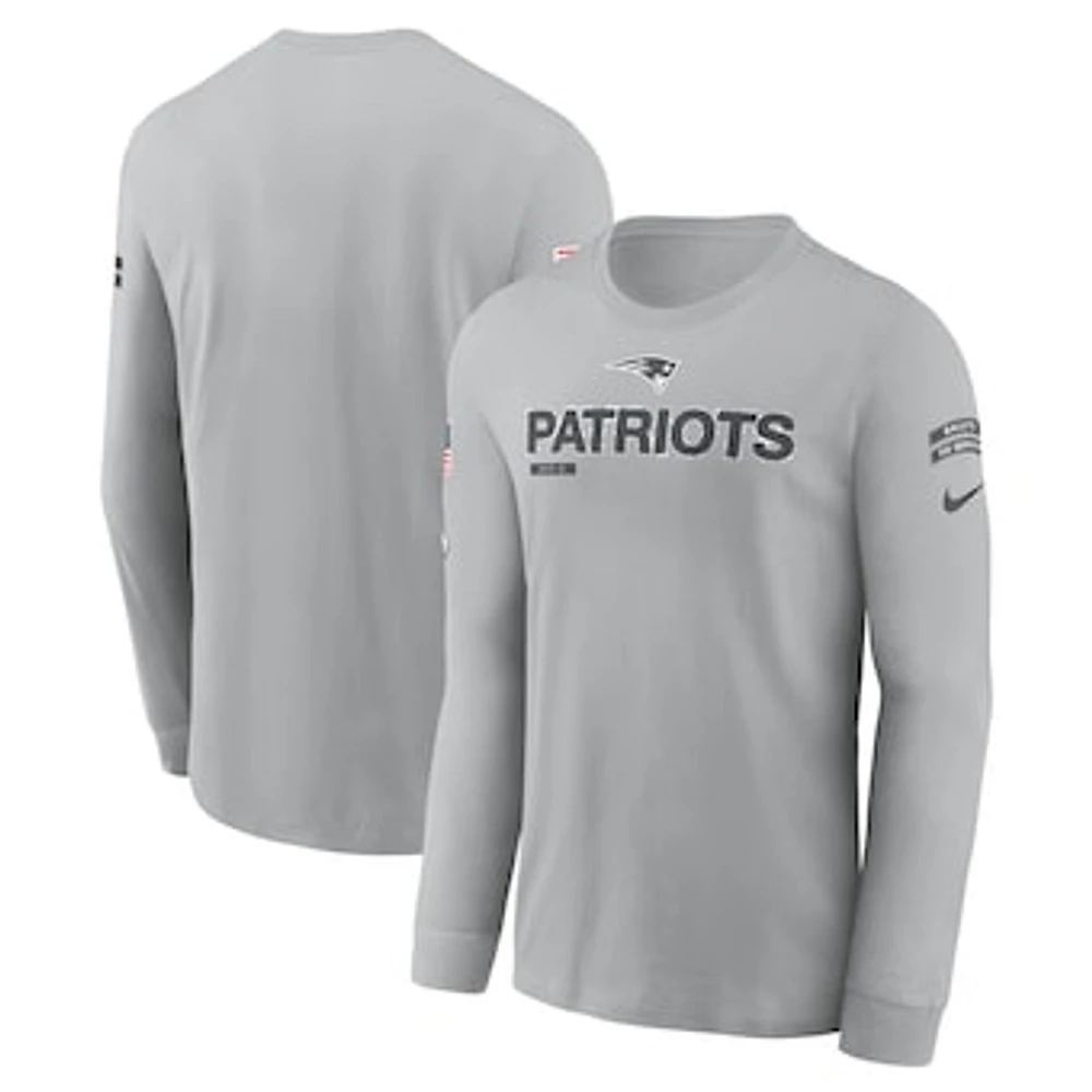 Men's Nike New England Patriots Salute To Service Long Sleeve T-Shirt