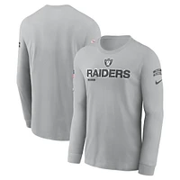 Men's Nike Las Vegas Raiders Salute To Service Long Sleeve T-Shirt